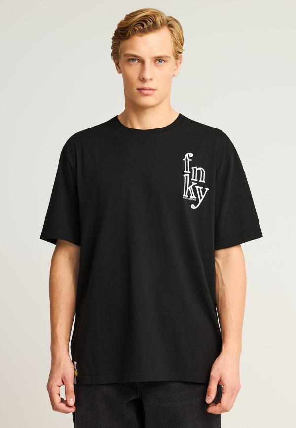 Relaxed fit t-shirt με γραφικό τύπωμα στην πλάτη