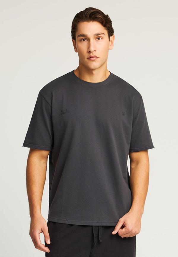 T-shirt με text τύπωμα στην πλάτη