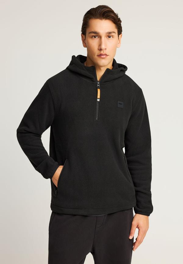 Fleece φούτερ με κουκούλα
