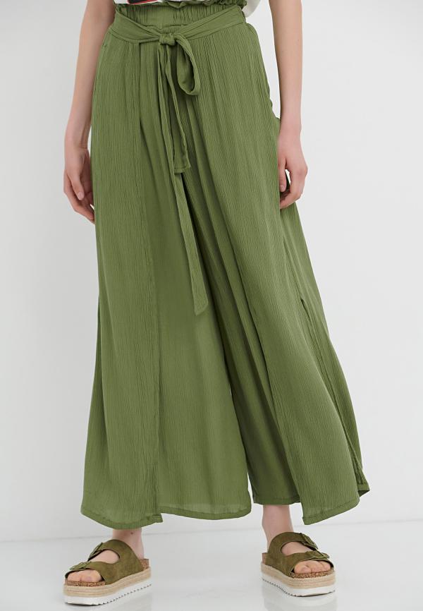 Wide leg παντελόνα με λάστιχο στη μέση