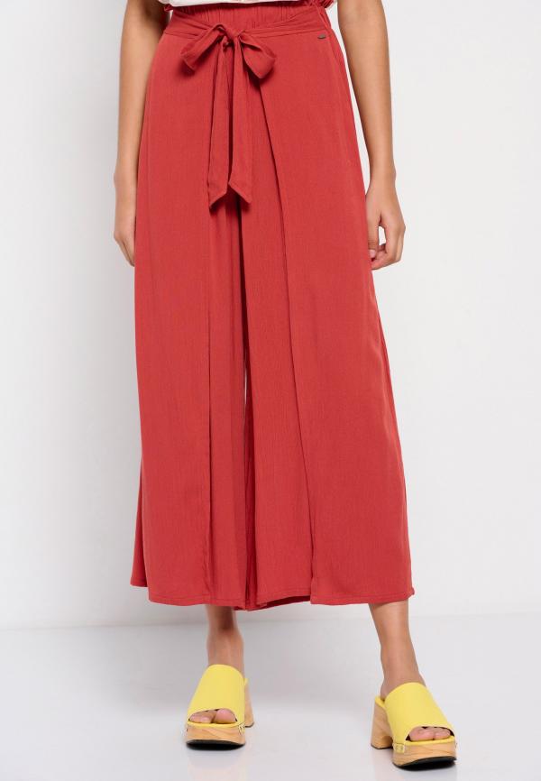 Wide leg παντελόνα με ελαστική μέση