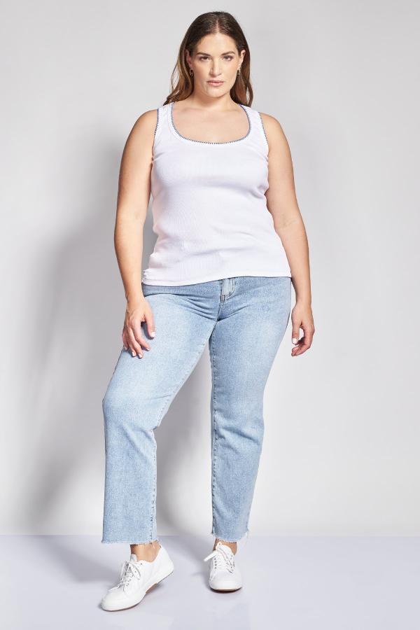 PRBT Τζιν Παντελόνι Straight Fit Ξεβαμμένο