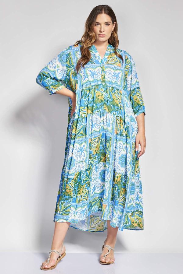 PRBT Maxi Φόρεμα Boho Εμπριμέ από ανάλαφρη βισκόζη