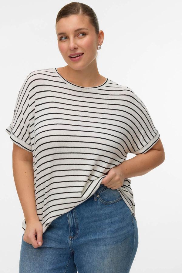 Πλεκτό T-Shirt κοντομάνικο VERO MODA