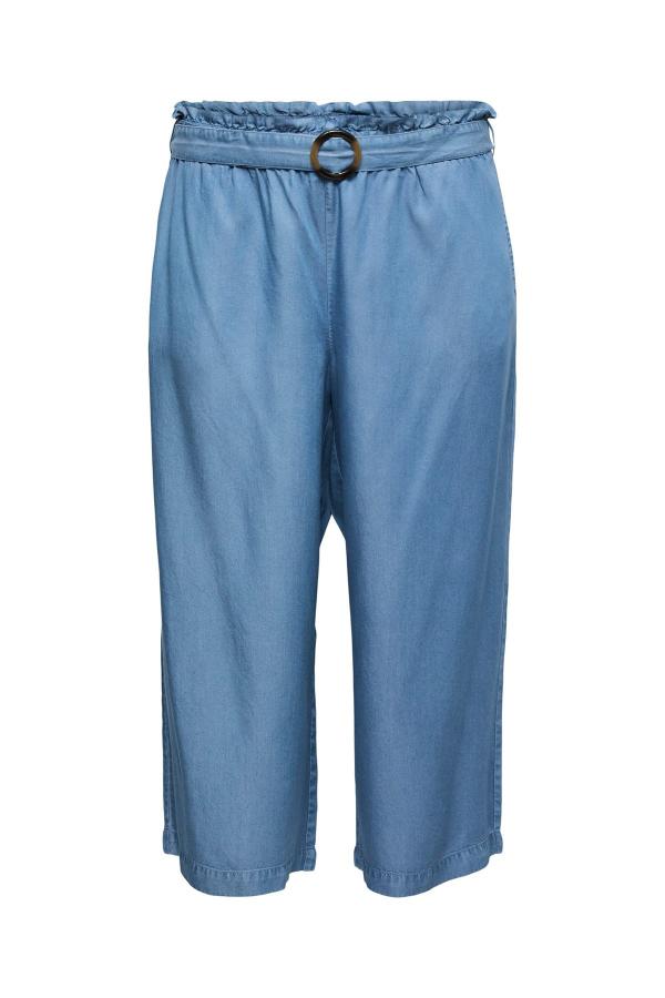 Παντελόνι tencel με ελαστική μέση και ζώνη VERO MODA