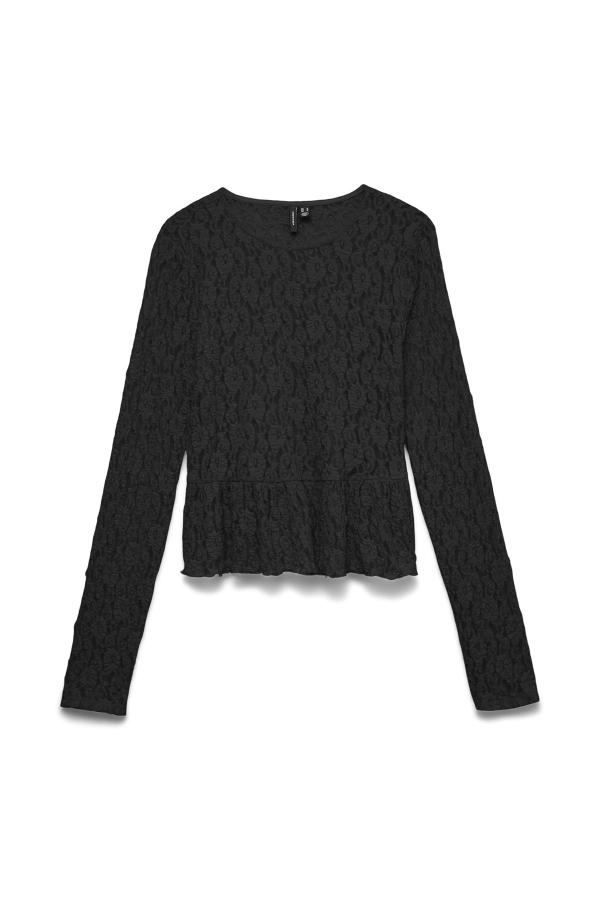 Μπλούζα δαντέλα με πέπλουμ VERO MODA