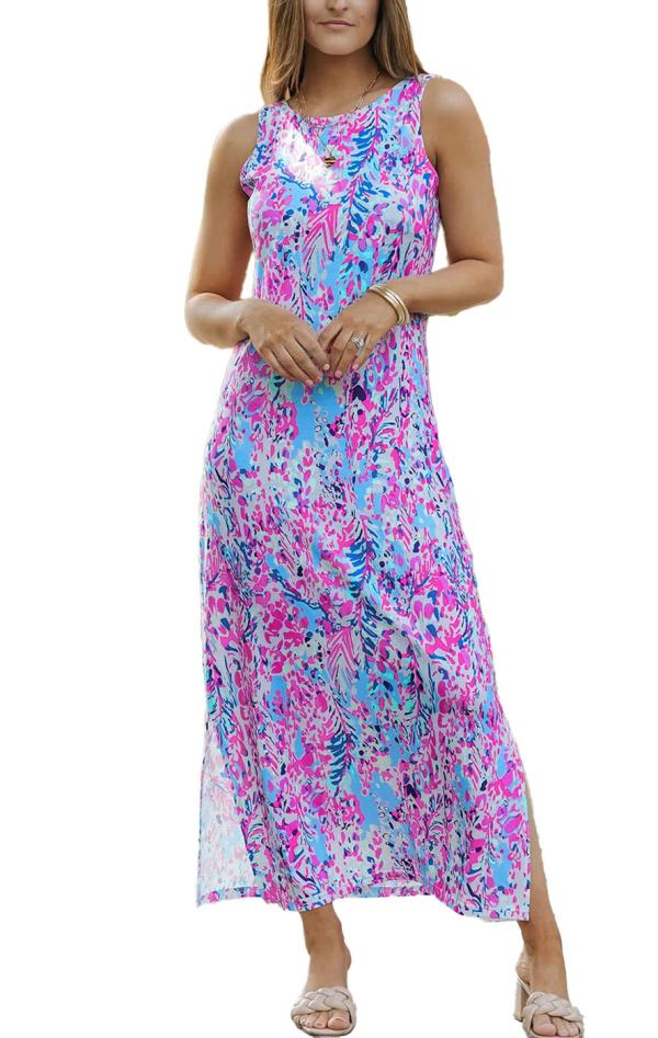 Φόρεμα Floral Jouanna - Μοβ - LC6114979-8-Μοβ-XL
